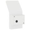 Outdoor LED Wall Lights with Sensors - 2pcs White Aluminium