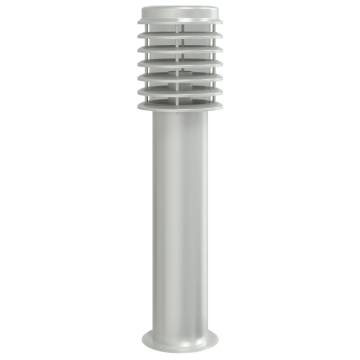 Outdoor Floor Lamps 3pcs Silver 60cm Stainless Steel - Hipomarket