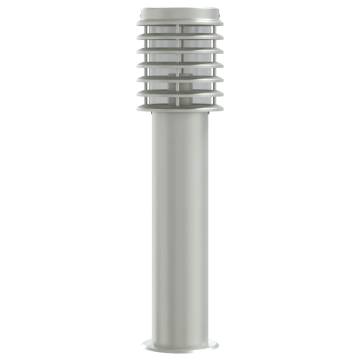 Outdoor Floor Lamps 3pcs Silver 60cm Stainless Steel - Hipomarket