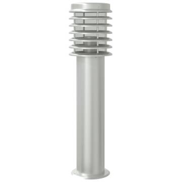 Outdoor Floor Lamps 3pcs Silver 60cm Stainless Steel - Hipomarket