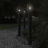 Outdoor Floor Lamp with Outlet Black 110cm Stainless Steel Colour black Quantity in Package 1 Bulb Quantity with outlet Model 