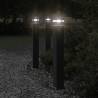 Outdoor Floor Lamp with Sensor - 80 cm Aluminium Black