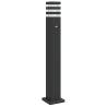 Outdoor Floor Lamp with Sensor - 80 cm Aluminium Black