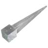 Ground Spikes 2 pcs Silver - Durable Galvanised Steel