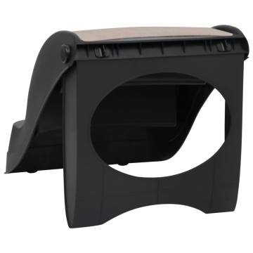 Folding 3-Step Dog Stairs - Black | Hipomarket