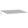 Retractable Awning Anthracite & White - 5x3m Fabric & Aluminium