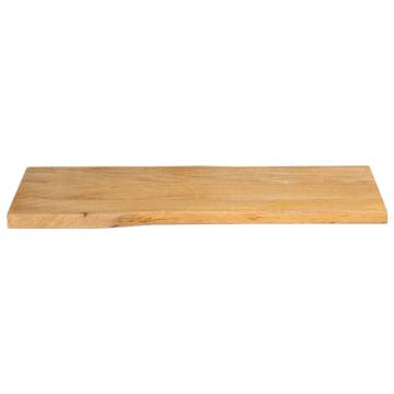 Live Edge Solid Mango Wood Table Top 90x40 cm - Hipomarket