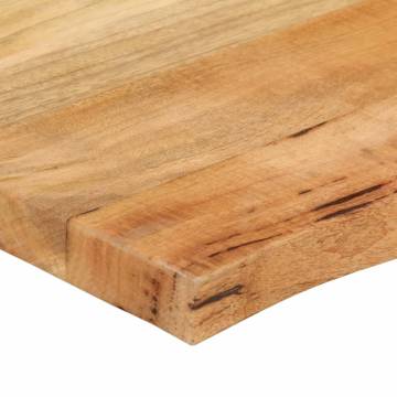 Live Edge Solid Wood Mango Table Top 60x60 cm - Hipomarket