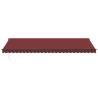 Manual Retractable Awning Burgundy 600x300 cm - Hipomarket