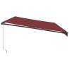 Manual Retractable Awning Burgundy 600x300 cm - Hipomarket