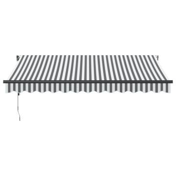 Automatic Retractable Awning 350x250 cm - Anthracite & White