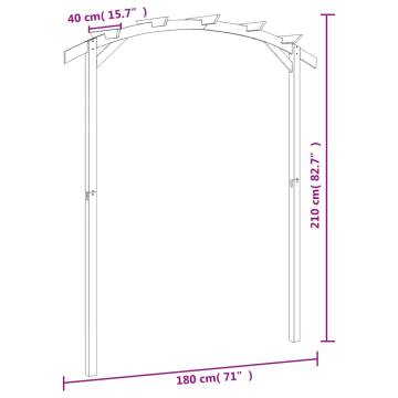 Garden Pergola - Impregnated Pinewood 180x210 cm | HipoMarket