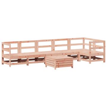 7 Piece Garden Sofa Set - Solid Wood Douglas Fir | HipoMarket