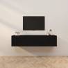 Wall-mounted TV Cabinets 3 pcs Black 57x34.5x40 cm Colour black Quantity in Package 3 Width 57 cm 