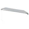 Manual Retractable Awning Anthracite & White 450x350 cm