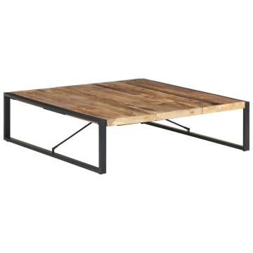 Stylish Coffee Table - 140x140x40 cm Rough Mango Wood