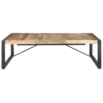 Stylish Coffee Table - 140x140x40 cm Rough Mango Wood