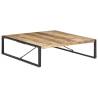 Stylish Coffee Table - 140x140x40 cm Rough Mango Wood