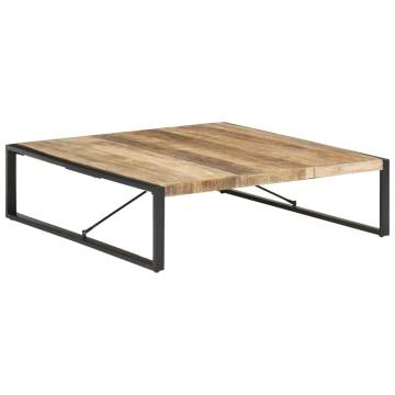 Stylish Coffee Table - 140x140x40 cm Rough Mango Wood