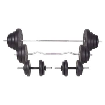 Barbell and Dumbbell Set 120 kg | Versatile Weight Training