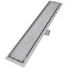 Stylish Linear Shower Drain - 2 pcs Stainless Steel 730x140 mm