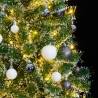 Flocked Snow Artificial Christmas Tree with 300 LEDs & Balls - 180 cm