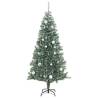 Flocked Snow Artificial Christmas Tree with 300 LEDs & Balls - 180 cm