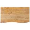 Table Top Live Edge 120x60x2.5 cm Solid Wood Mango Colour natural Size 120 x 60 x 2.5 cm Quantity in Package 1 Material solid mango wood 