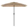 Garden Parasol with Steel Pole Brown - 248x248 cm | HipoMarket