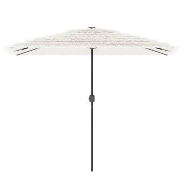 Garden Parasol with Steel Pole - White 300x200 cm | HipoMarket