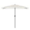 Garden Parasol with Steel Pole - White 300x200 cm | HipoMarket