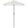 Garden Parasol with Steel Pole - White 300x200 cm | HipoMarket