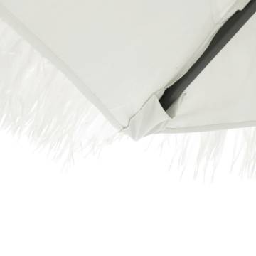 Garden Parasol with Steel Pole - White 300x200 cm | HipoMarket