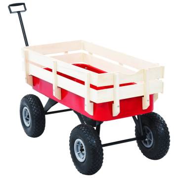 Hand Trolley 150 kg Red - Durable & Robust for Garden Tasks