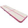 Inflatable Gymnastics Mat with Pump - 800x100x15 cm Pink