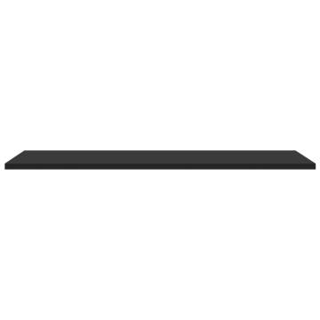 Bookshelf Boards 4 pcs Black 80x30x1.5 cm | Hipomarket