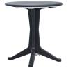 Stylish Garden Table Anthracite | 70 cm Plastic - Hipomarket