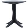 Stylish Garden Table Anthracite | 70 cm Plastic - Hipomarket