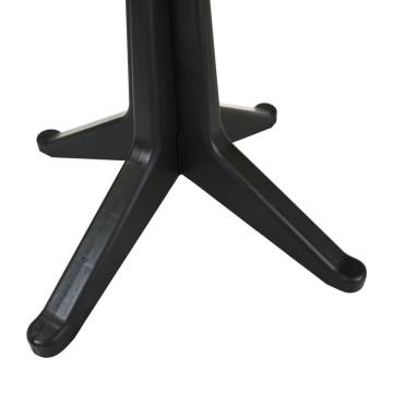 Stylish Garden Table Anthracite | 70 cm Plastic - Hipomarket