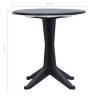 Stylish Garden Table Anthracite | 70 cm Plastic - Hipomarket