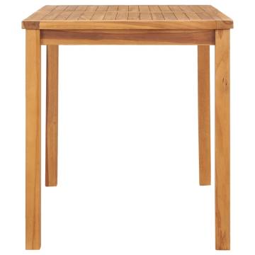 Garden Dining Table 120x70x77 cm | Solid Teak Wood Furniture