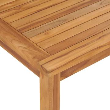 Garden Dining Table 120x70x77 cm | Solid Teak Wood Furniture