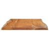 Solid Wood Acacia Live Edge Side Table - 60x40 cm