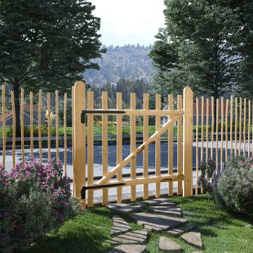 Single Fence Gate Hazel Wood 100x100 cm - Rustic Charm