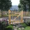 Single Fence Gate Hazel Wood 100x100 cm - Rustic Charm