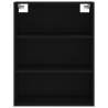 Elegant Highboard Black - 69.5x34x180 cm Engineered Wood