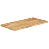 Live Edge Solid Wood Mango Table Top 120x60 cm - HipoMarket