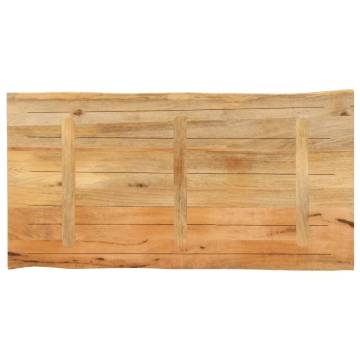 Live Edge Solid Wood Mango Table Top 120x60 cm - HipoMarket