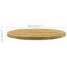 Round Solid Oak Wood Table Top - 600mm