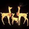 Reindeer Family Christmas Decoration - 201 LEDs - Gold